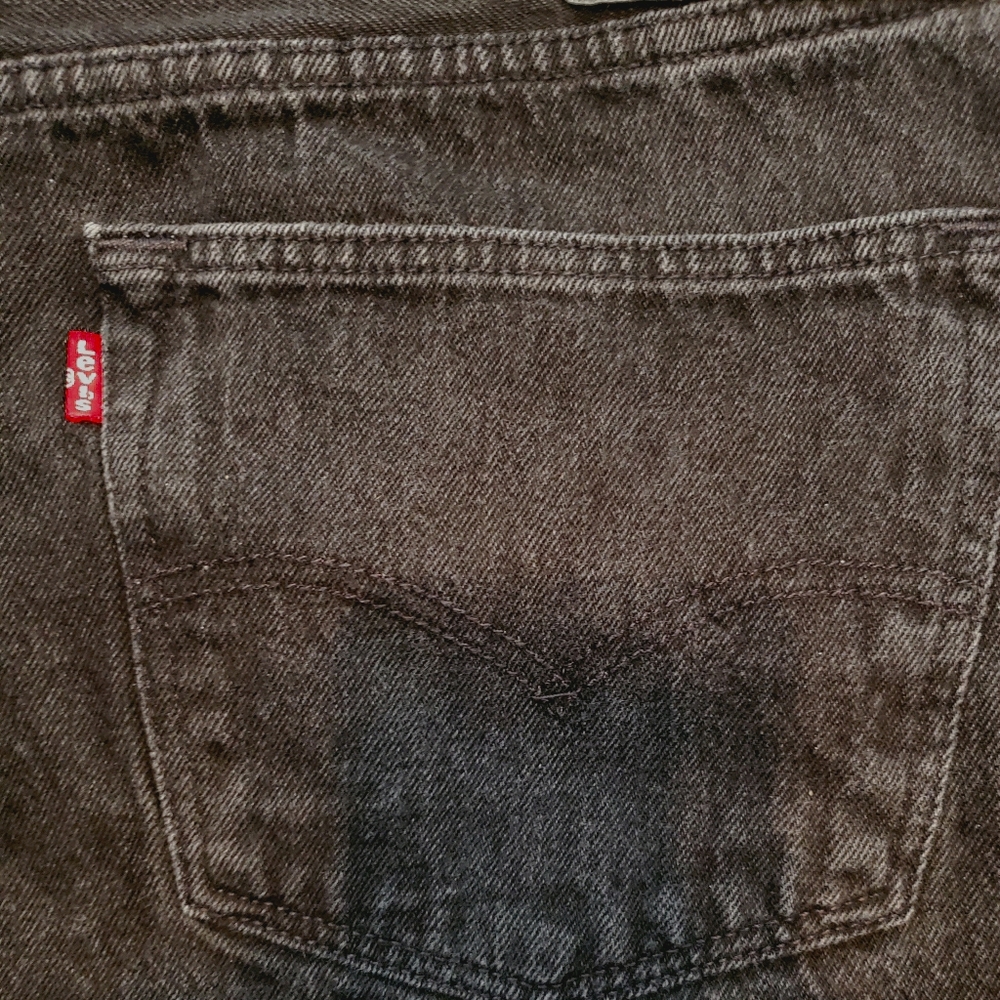 Levi's 501 Unisex  Jeans, Butterfly Fly, Black, 40x32 - Picture 3 of 8